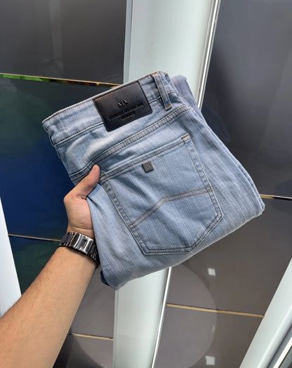 Armani  Exchange Sky Blue Imported Premium Denim