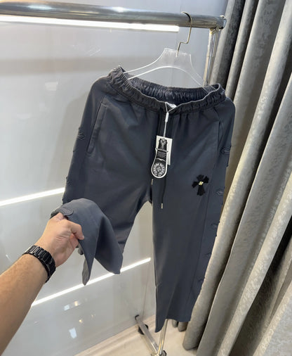 Chrome Hearts Dark Grey Logo Work Premium Trackpant