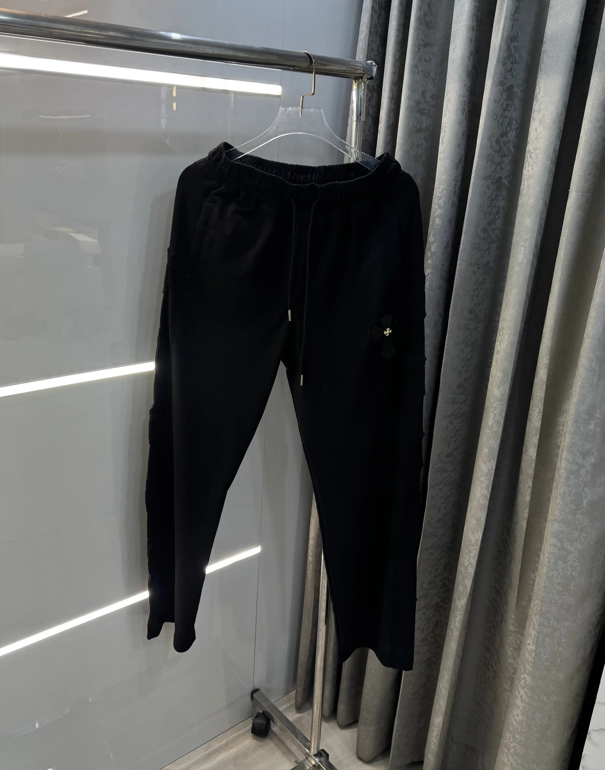 Chrome Hearts Black Logo Work Premium Trackpant
