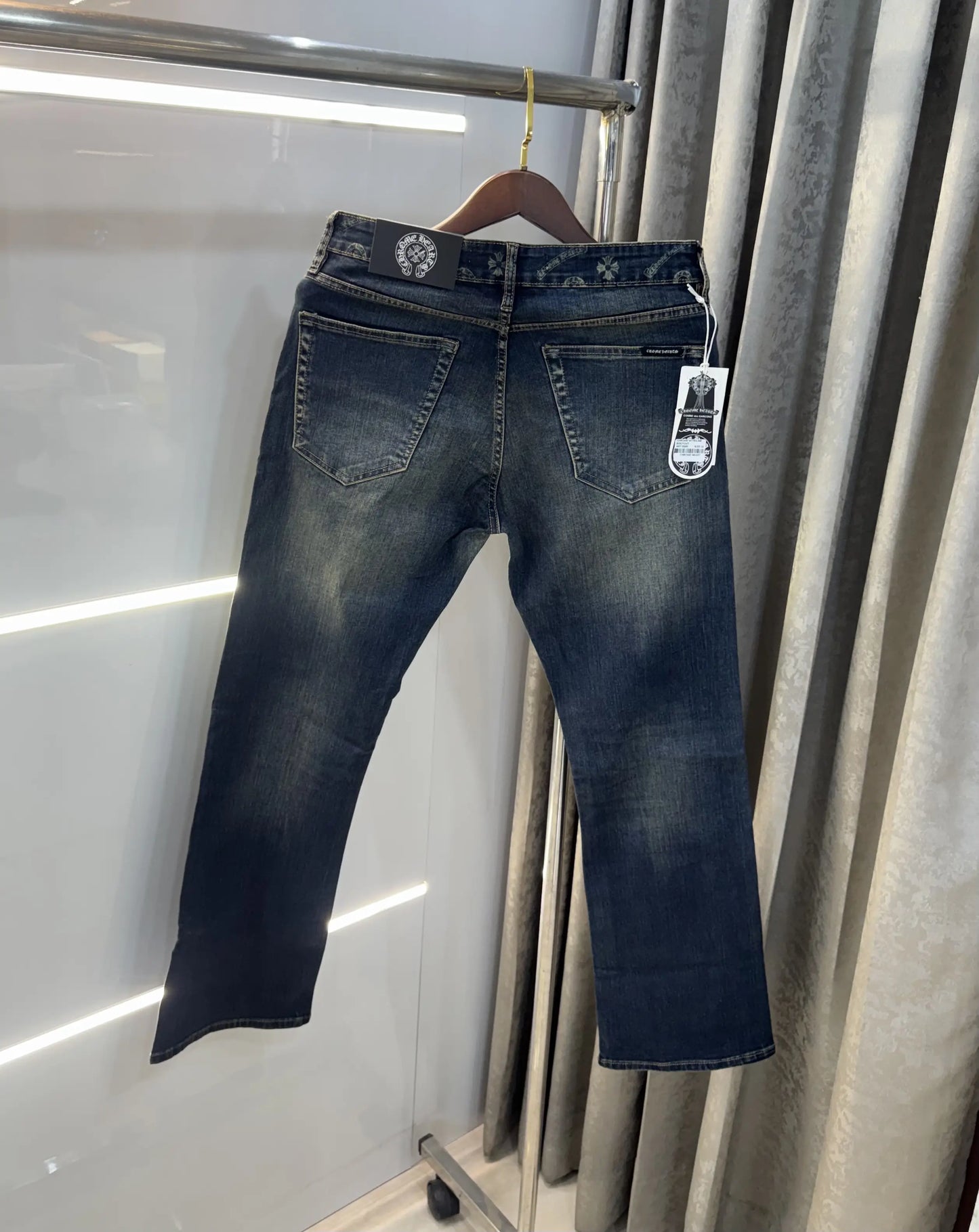 Chrome Hearts dark Greenish Imported Premium Denim