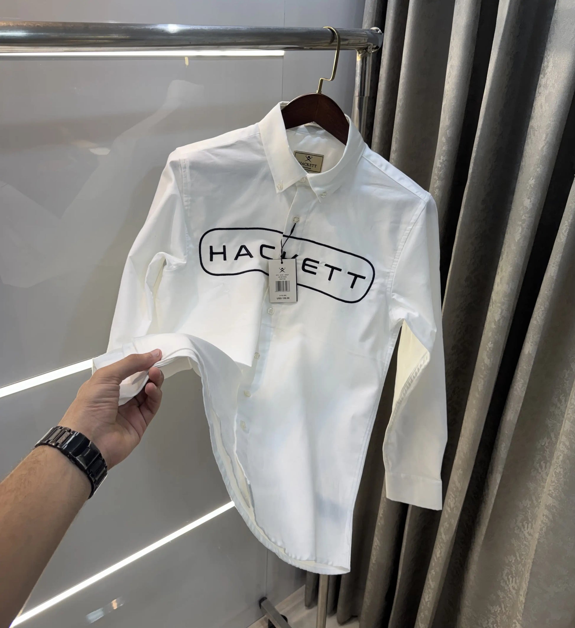Hacket London i White Logo Work Premium Shirt