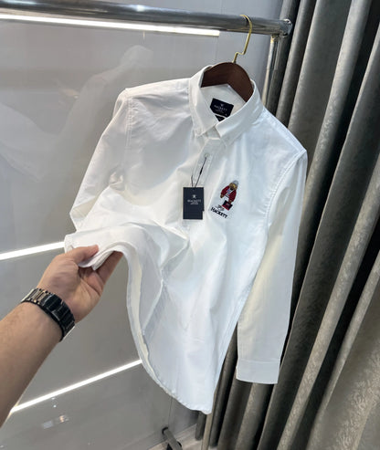 Hacket London i White Logo Work Premium Shirt