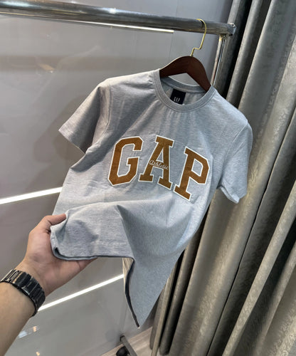 Gap Grey Embroidery Logo Premium T-Shirt