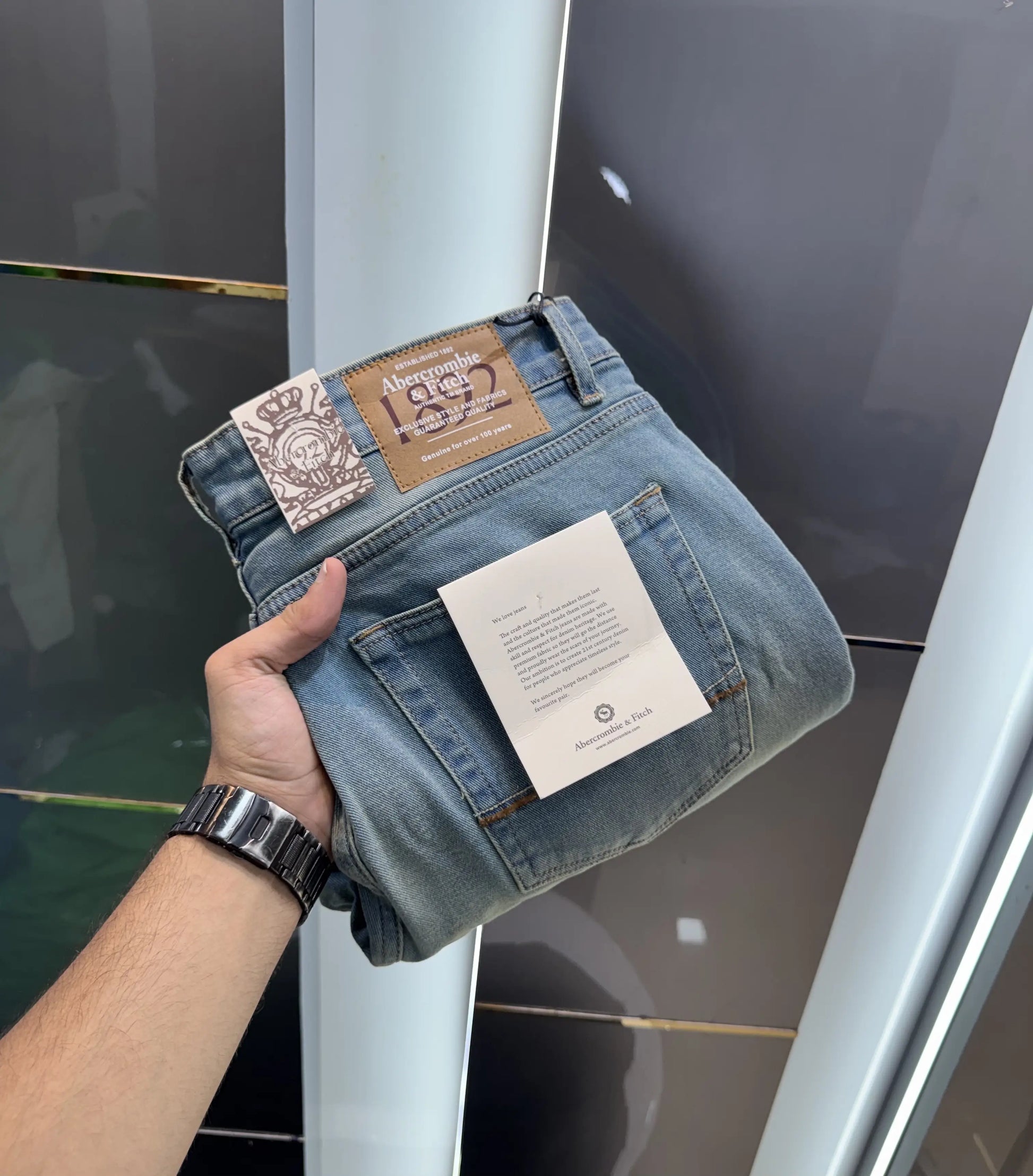 Abercombie &Fitch Greenish Imported Premium Denim