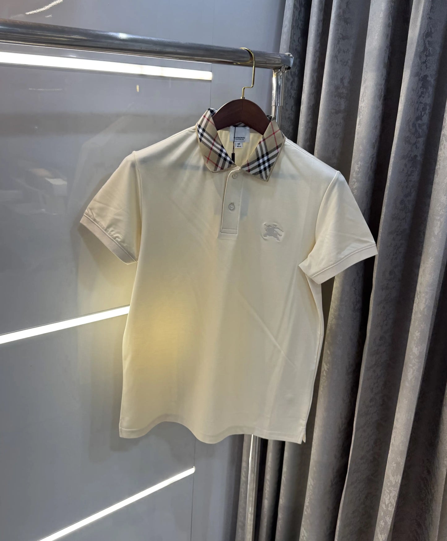 Burberr y Cream Imported Polo T-Shirt