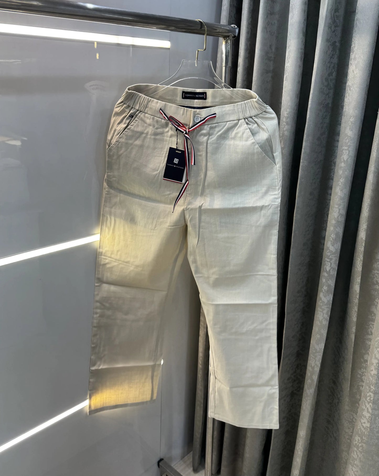 Tommy  Hilfiger Cream Premium Classic Trouser