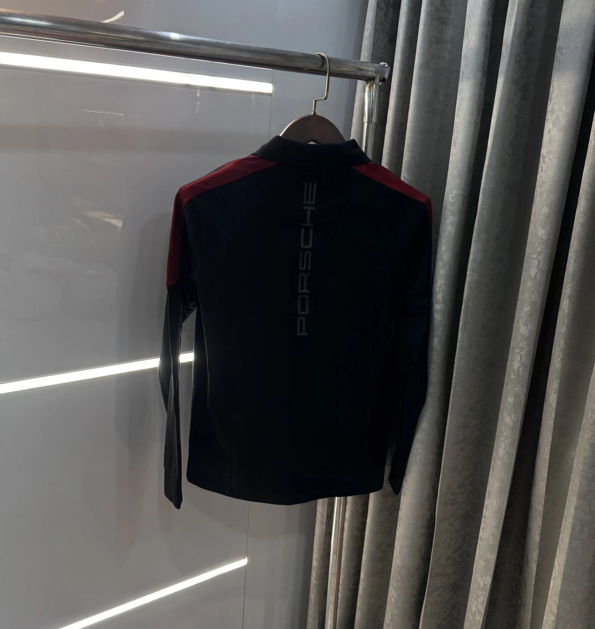 Hugo  Boss Black Logo Work Premium Full Sleeve Polo T-Shirt