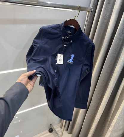 Hacket London Navy Blue Logo Work Premium Shirt