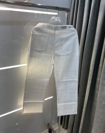 Tommy  Hilfiger White Premium Classic Trouser