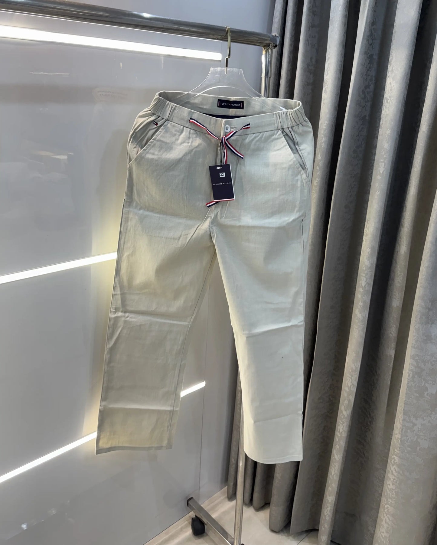 Tommy  Hilfiger Beige Premium Classic Trouser