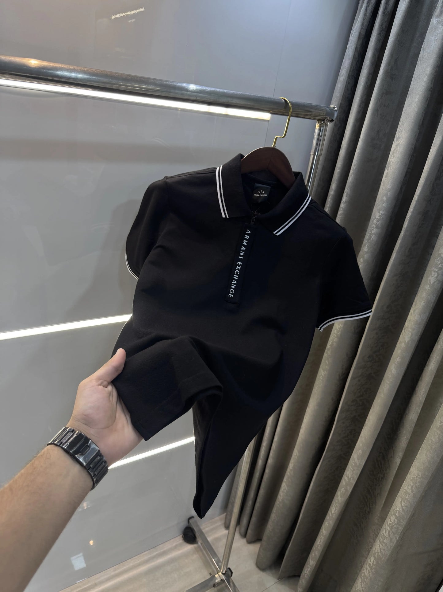 Arman i Exchange Black Imported Polo T-Shirt