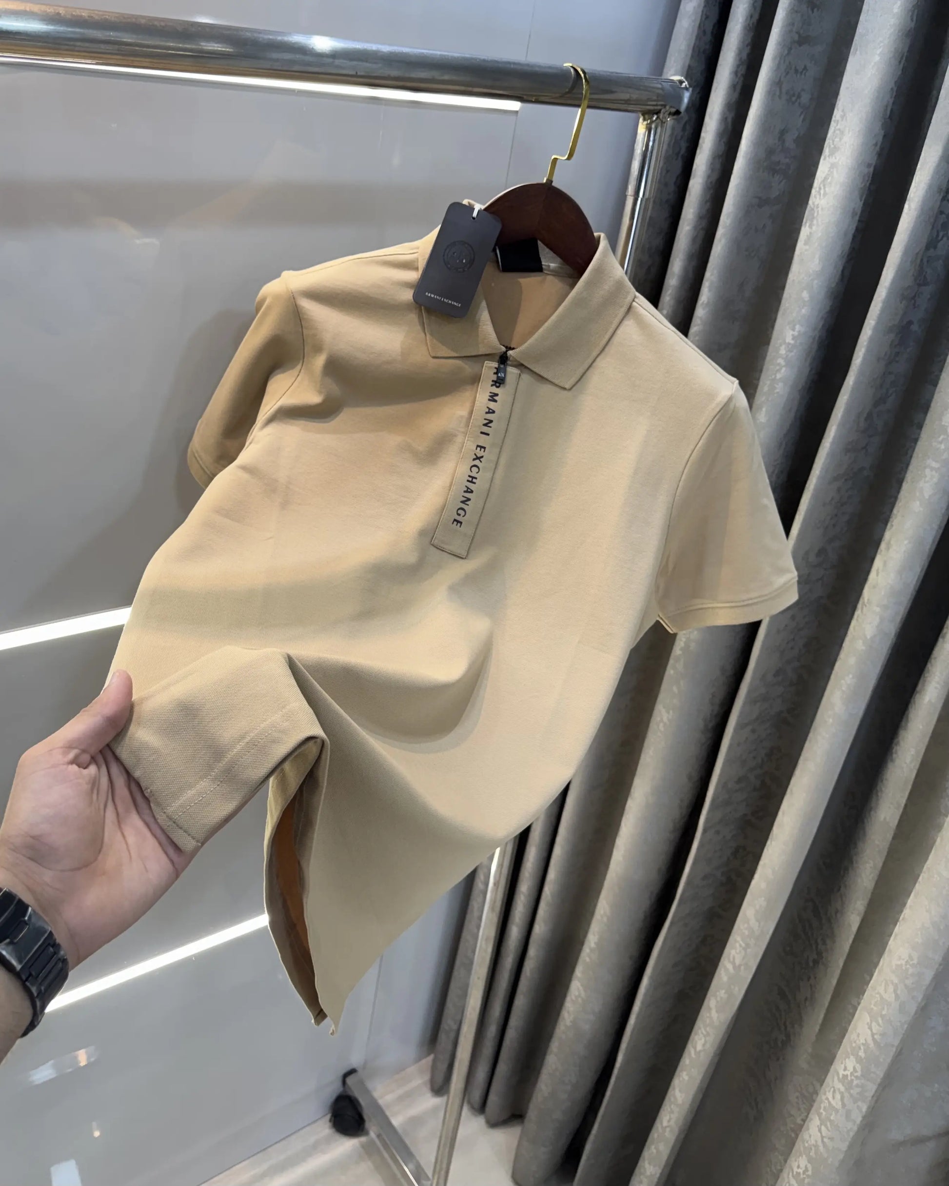 Arman i Exchange Beige Imported Polo T-Shirt