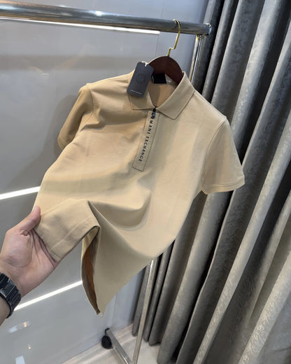 Arman i Exchange Beige Imported Polo T-Shirt