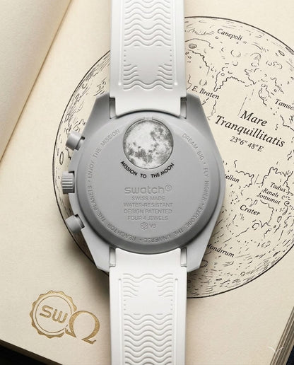 OMG. Moon Limited Edition White Premium Watch