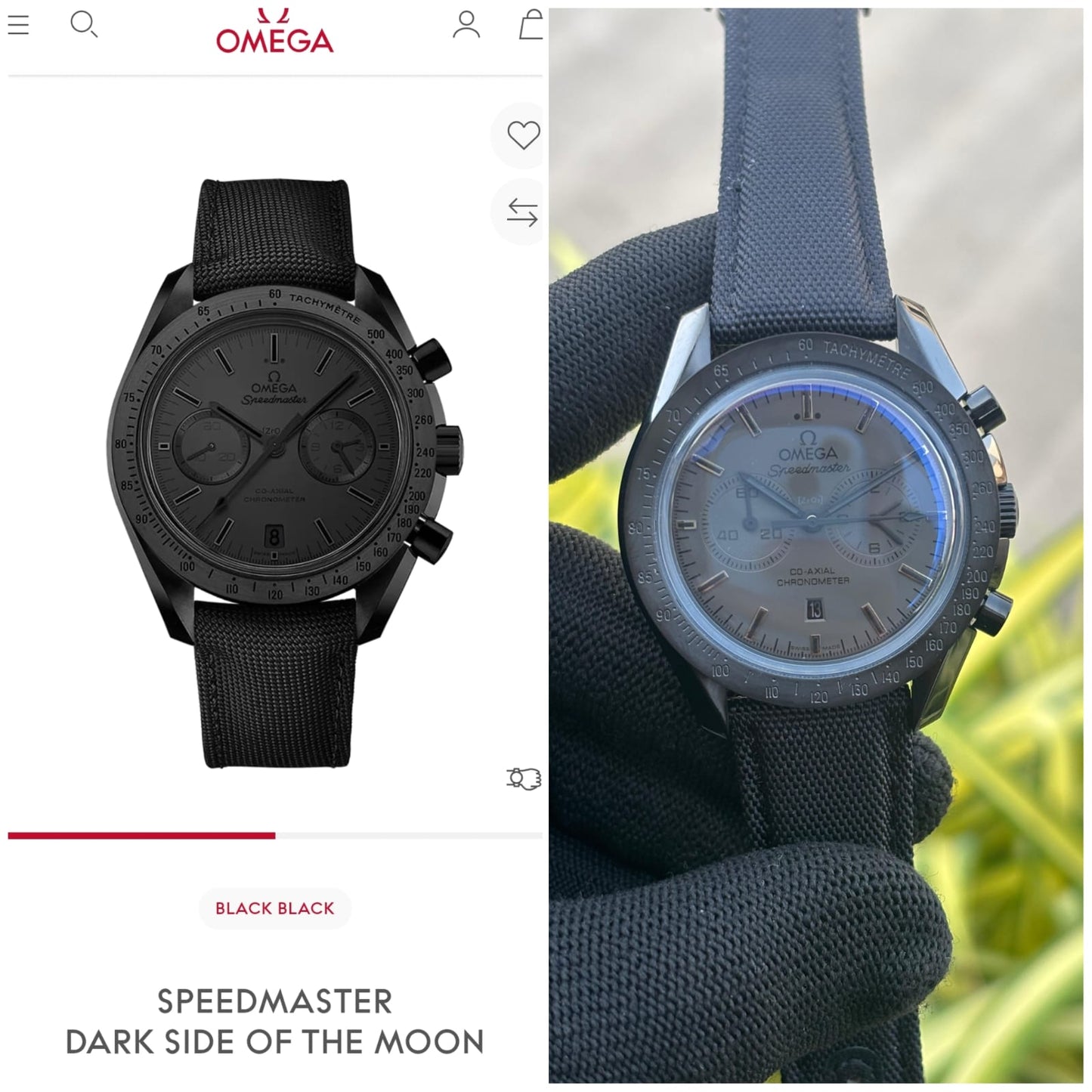 OMG SpeedMaster Dark Side Of The Moon  Automatic