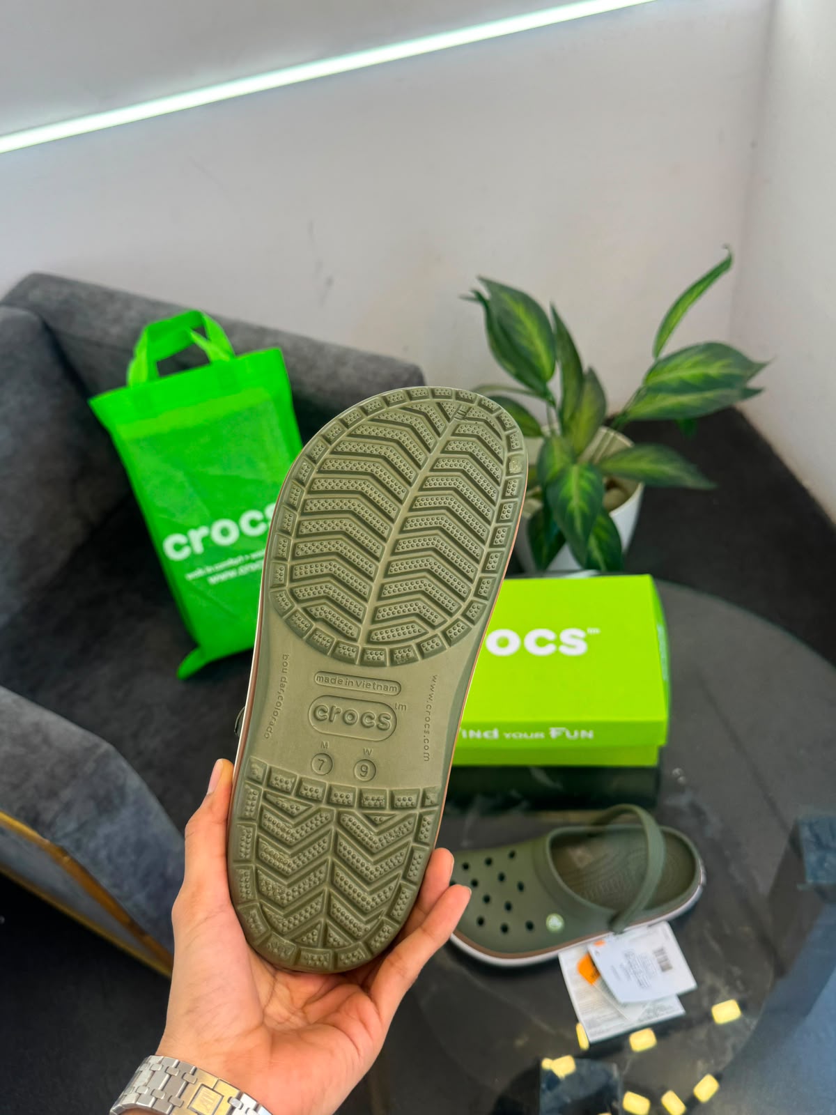 Crocs Crocband Gum Clog Olive