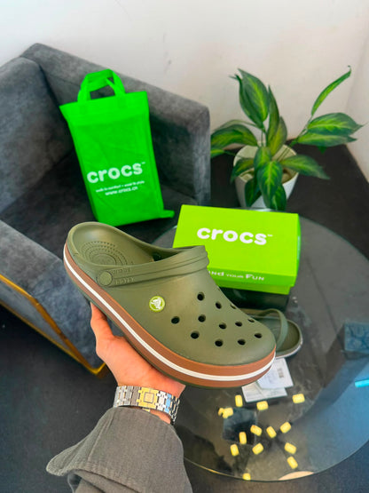 Crocs Crocband Gum Clog Olive