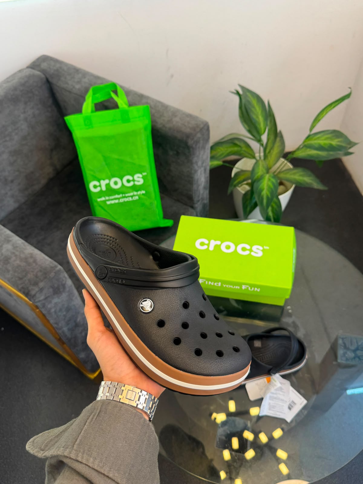 Crocs Crocband Gum Clog Black