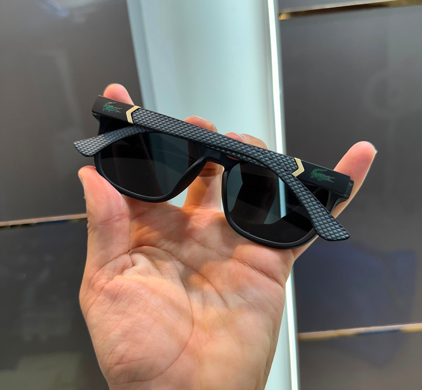 LC Black Matt Textured Rubber Stick Luxury Shades