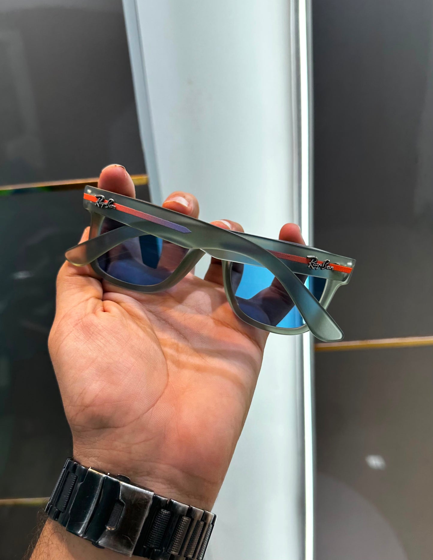 RB Matt Aqua Blue Luxury Shades