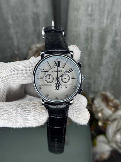 CR Chronograph Black Belt Premium Quartz