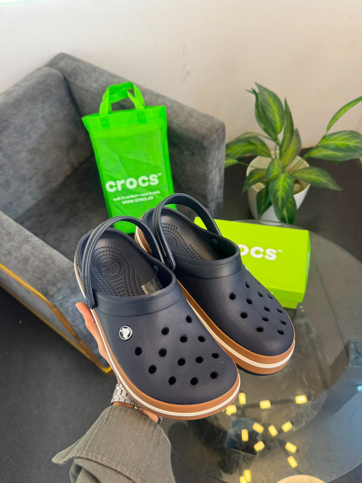 Crocs Crocband Gum Clog Navy