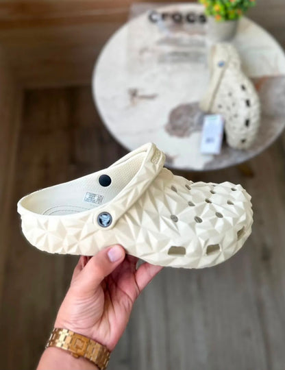 Crocs Classic Geometric Clogs Beige