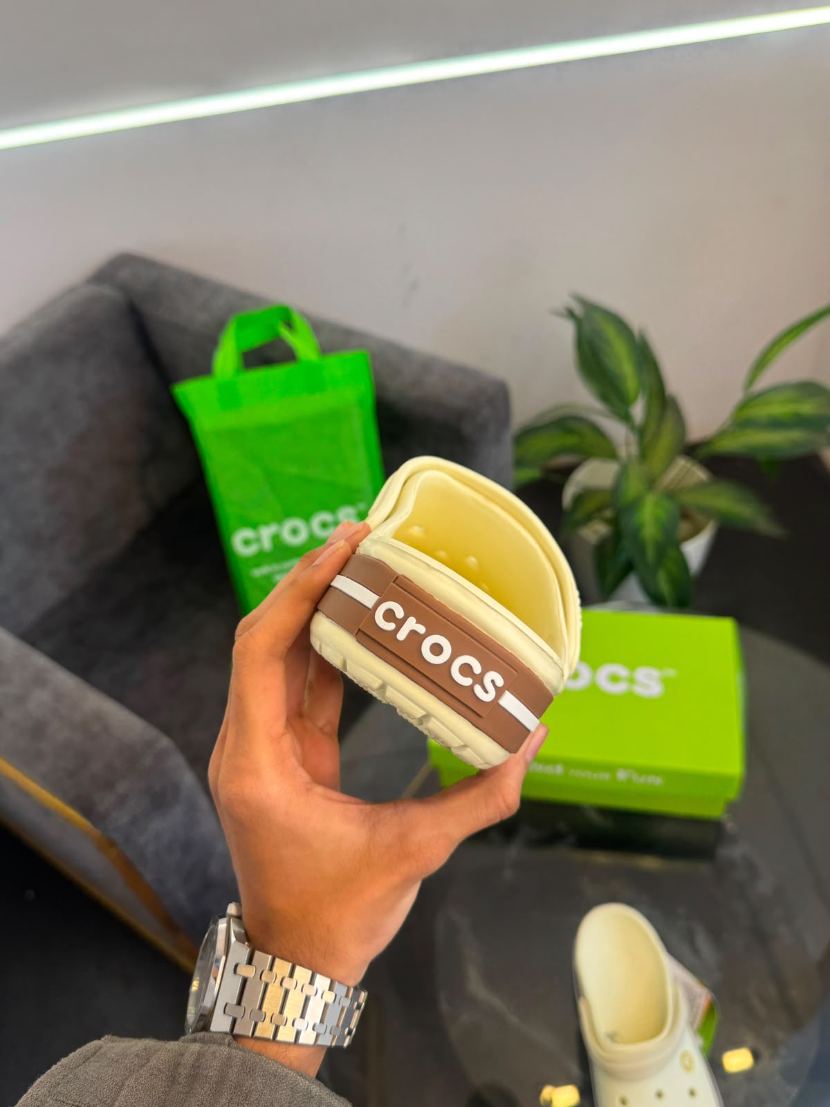 Crocs Crocband Gum Clog Cream