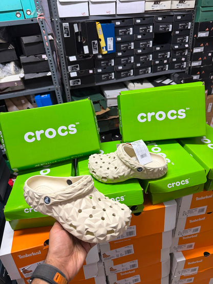 Crocs Classic Geometric Clogs Beige