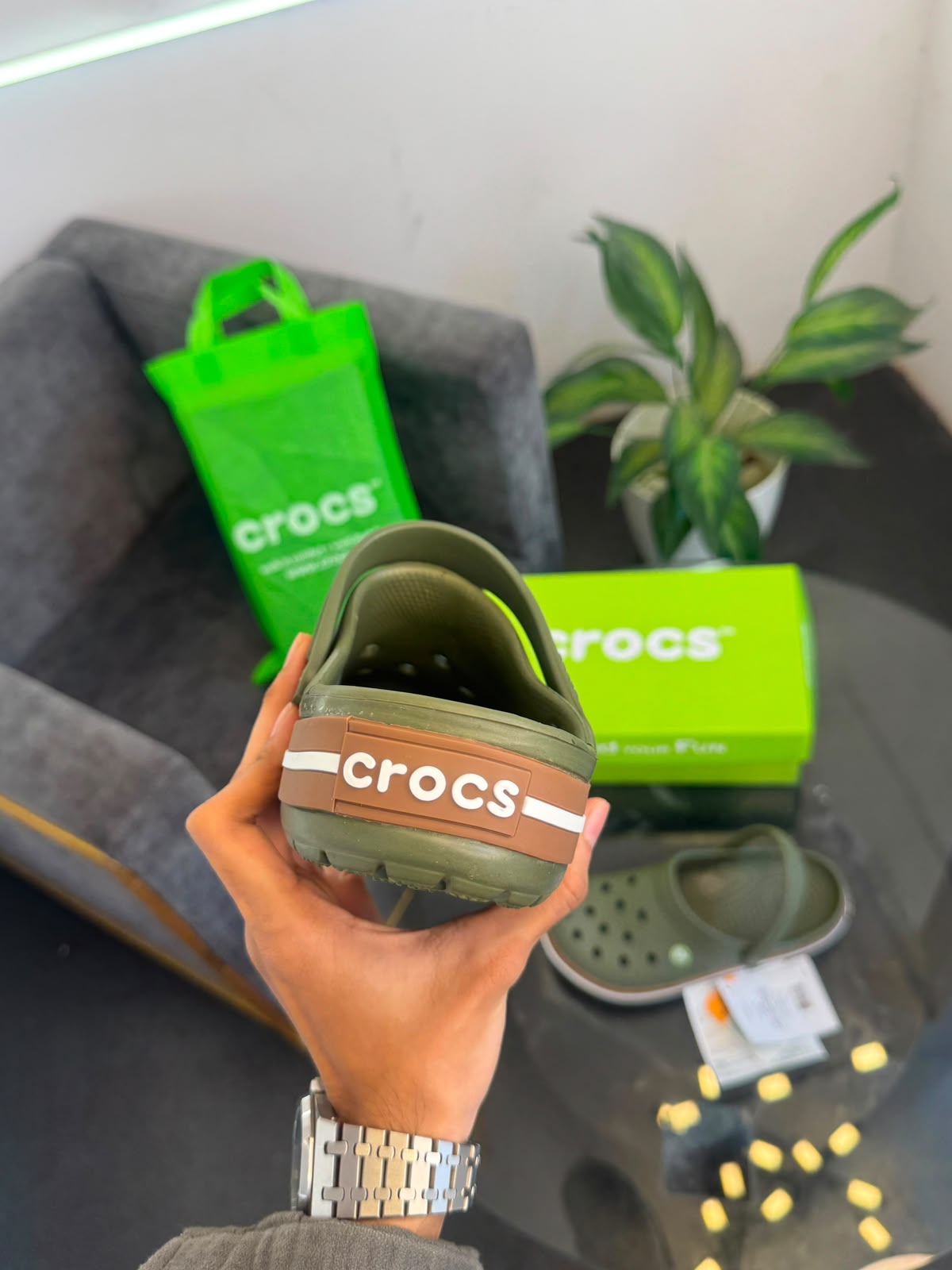 Crocs Crocband Gum Clog Olive