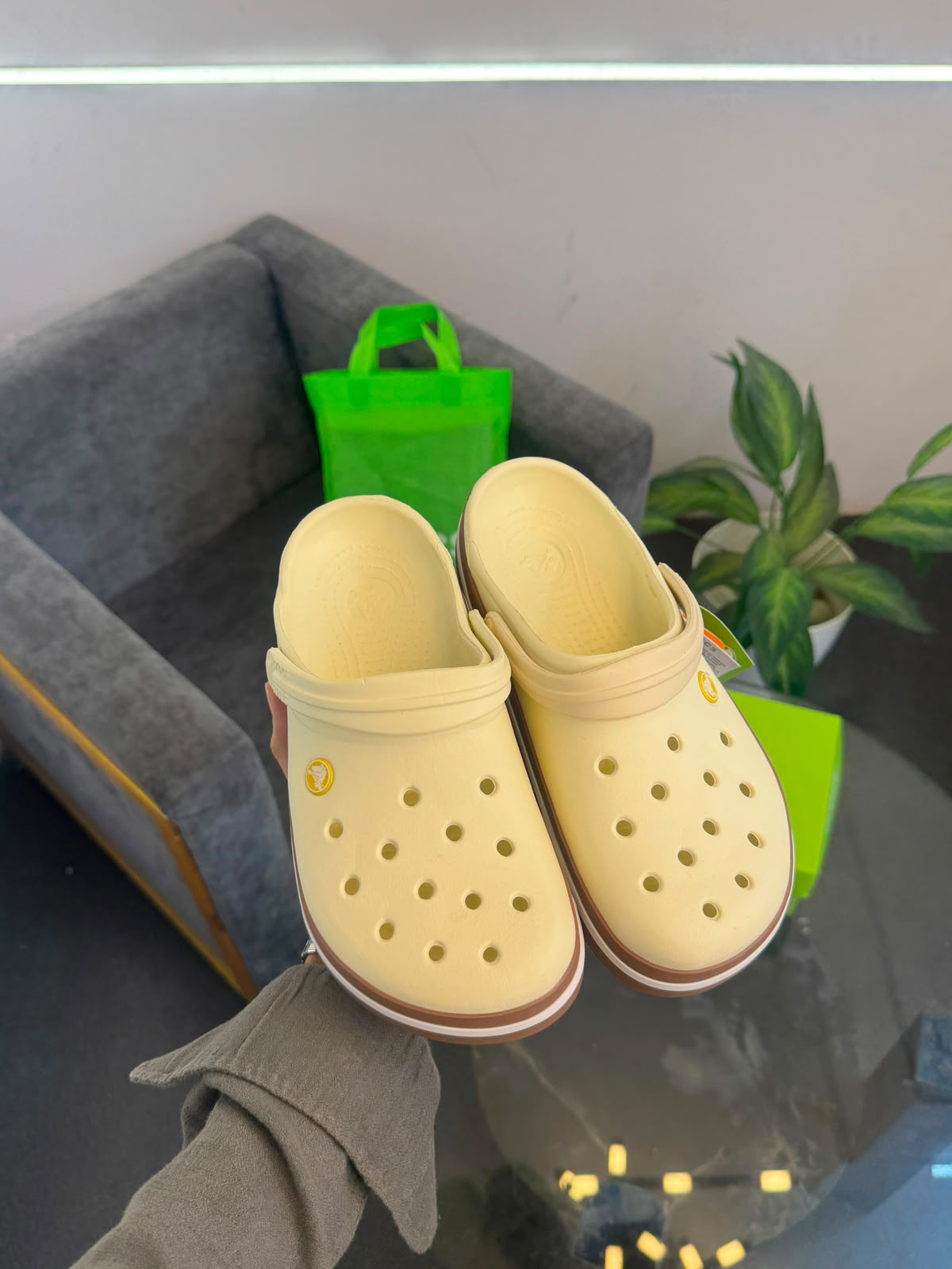 Crocs Crocband Gum Clog Cream