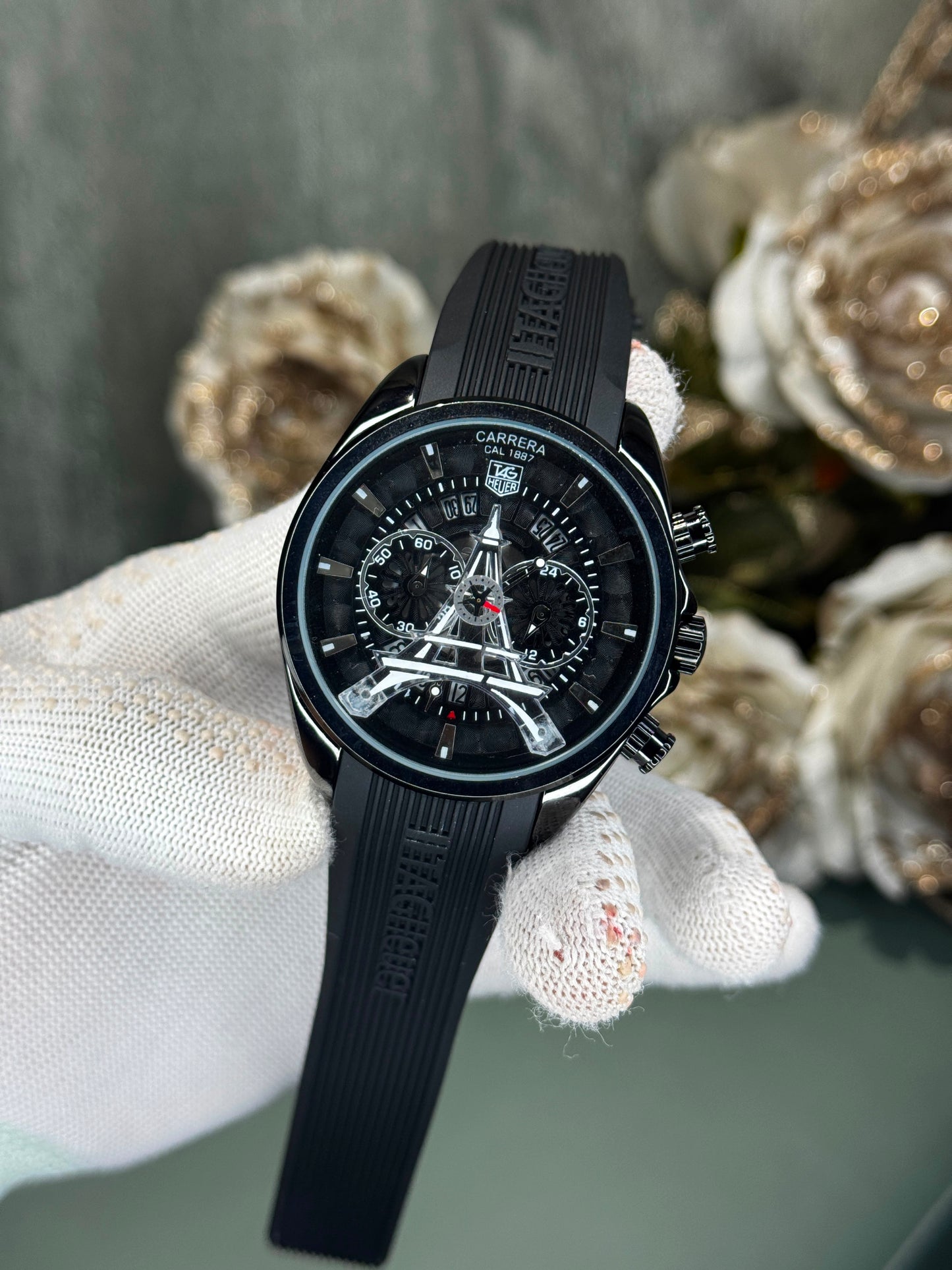 CAR Tag Heuer Eiffel Edition All Black Chronograph Limited Edition