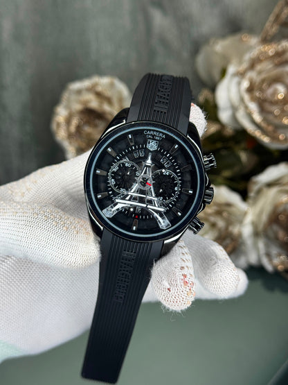 CAR Tag Heuer Eiffel Edition All Black Chronograph Limited Edition