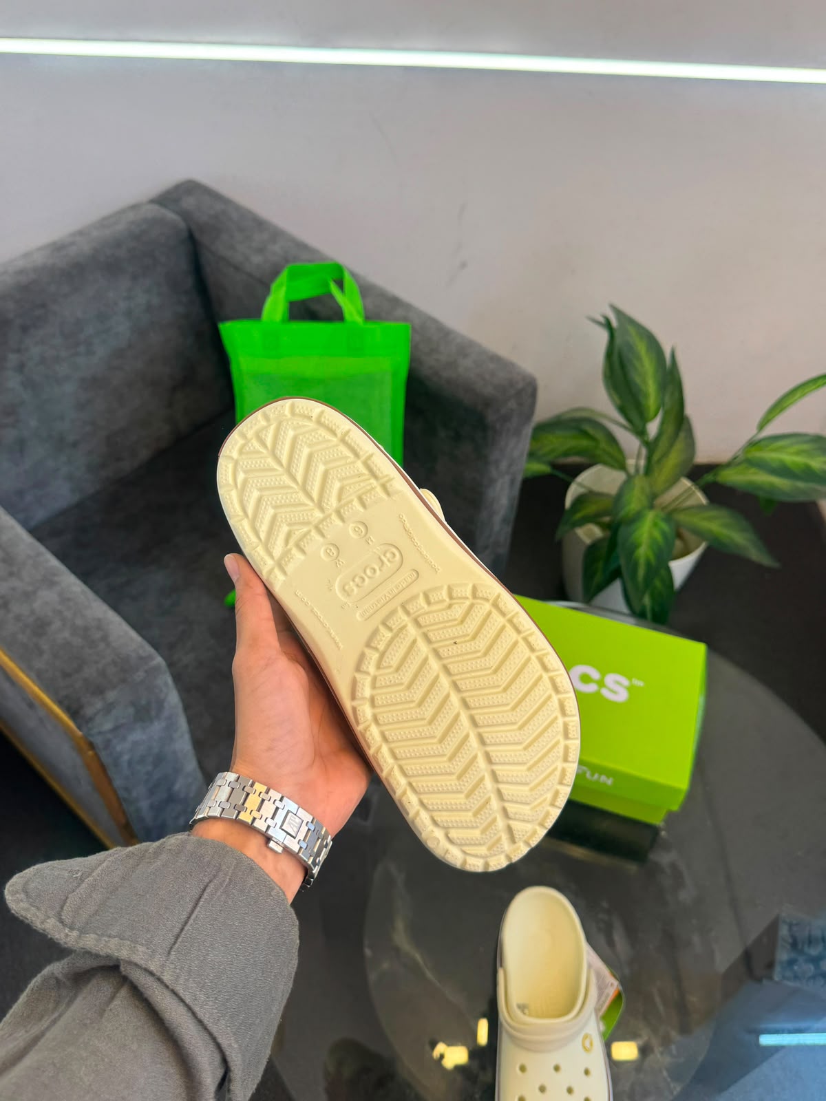 Crocs Crocband Gum Clog Cream