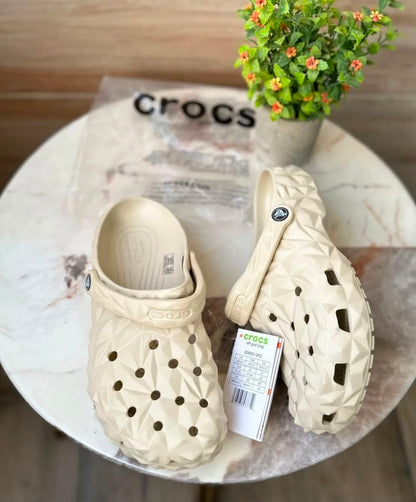 Crocs Classic Geometric Clogs Beige